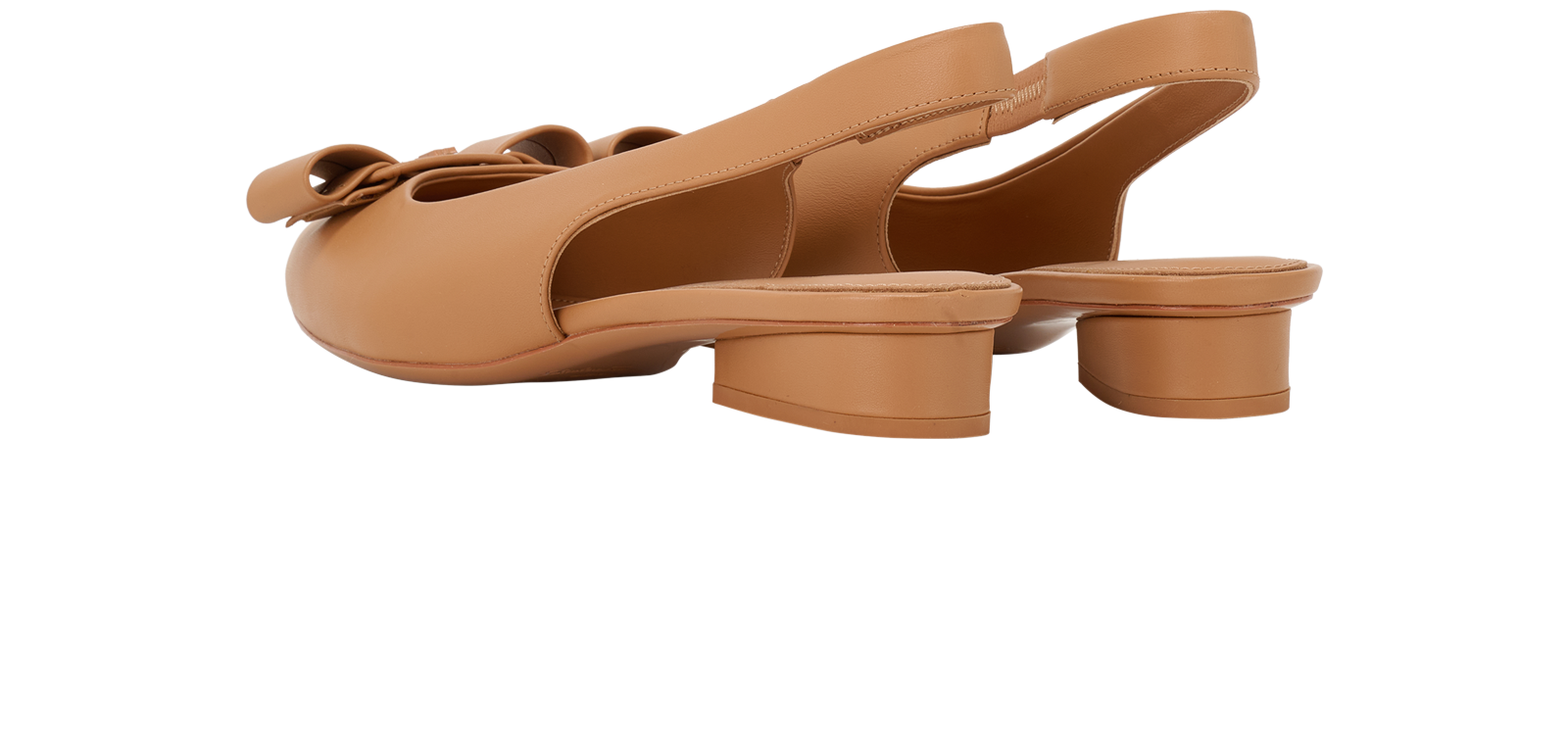 Salvatore Ferragamo Viva Slingbacks, &pound;250, Shoes, Brown, Leather, Back view