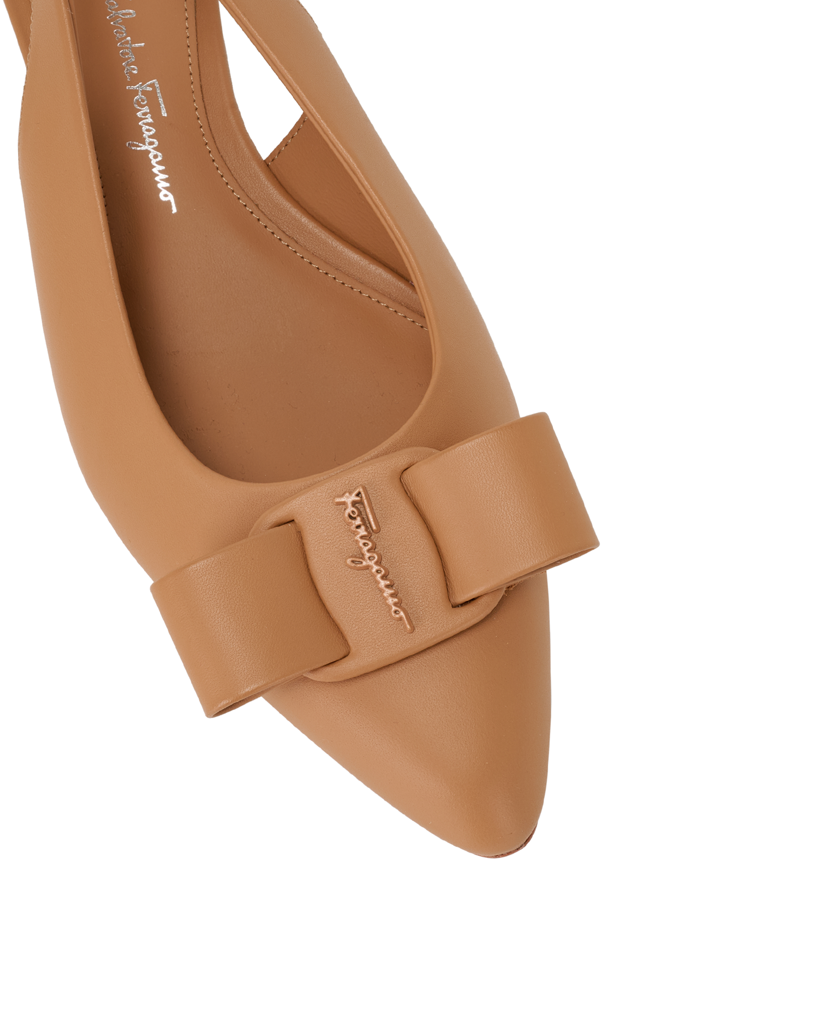 Salvatore Ferragamo Viva Slingbacks, &pound;250, Shoes, Brown, Leather, Other view