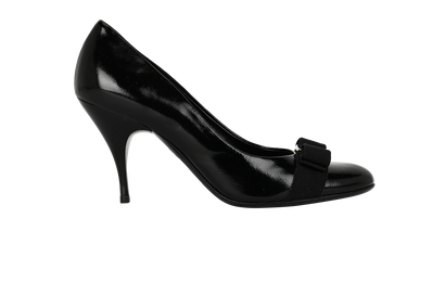 Salvatore Ferragamo Pumps, &pound;150, Shoes, Black, Leather, Front view