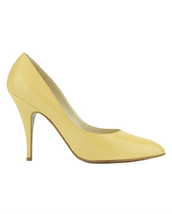 Salvatore Ferragamo Yellow Heels, Leather, Yellow, DB, UK 7.5