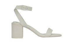 See By Chloé Block Strappy Heel,Leather,White,UK5,DB,2*