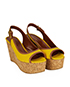 Sergio Rossi Slingback Wedges, side view