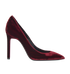 Saint Laurent Velvet Pumps, front view