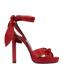 Saint Laurent Lace Up Heeled Sandals, front view