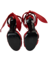 Saint Laurent Lace Up Heeled Sandals, top view