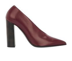 Stella McCartney Pointed Toe High Heels, Vegan Leather, Plum, UK5, B/DB