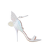Sophia Webster Chiara Sandals, &pound;295, Shoes, White, Leather/Rubber, Front view
