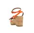 Stella McCartney Ankle Strap Wedge Sandals, back view