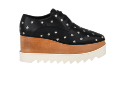 Stella McCartney Elyse Platform, Vegan Leather/Wood, Black, UK4, B, 2*
