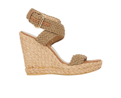 Stuart Weitzman Russell Bromley Espadrille Sandals,Raffia,Khaki,UK8,B, 3*