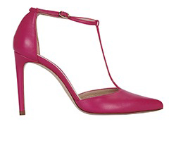 Stuart Weitzman Ankle Strap Court Heels, Leather, Pink, 4,3*
