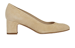 Stuart Weitzman Mary Ann 60 Suede Pumps,leather, nude, 4, 3*, DB,B