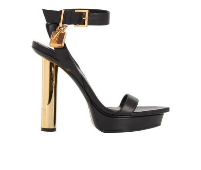 Tom Ford Padlock Heeled Sandals, front view