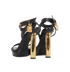 Tom Ford Padlock Heeled Sandals, back view