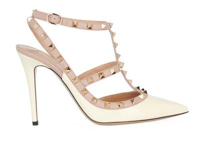 Valentino Rockstud Caged Heels, front view