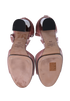Valentino Block Heel Sandals, £120, Shoes, Pink, Velvet, Top view