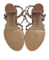 Valentino Rockstud Heeled Sandals, top view