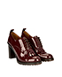 Valentino Patent Leather Brogue Heels, side view