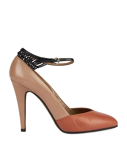 Valentino Two Tone Ankle Strap Heels, front view