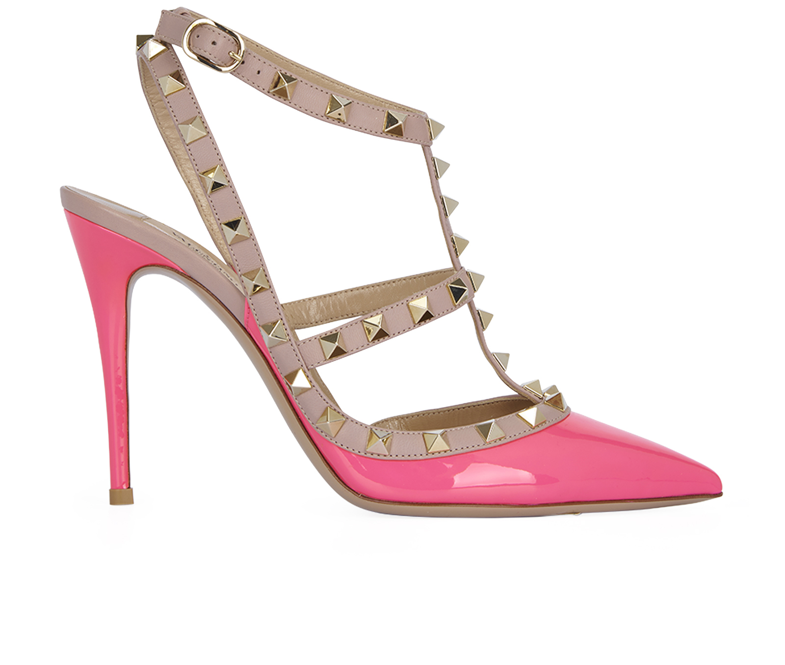 Valentino Pink Fluo Rockstud Heels Designer Exchange Buy Sell Exchange