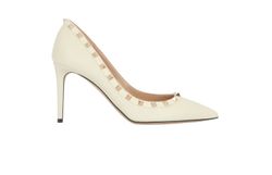 Valentino Rockstud 100, Leather, Cream, UK8, 3*