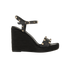 Valentino Rockstud Wedges 115, &pound;250, Shoes, Black, Leather, Front view