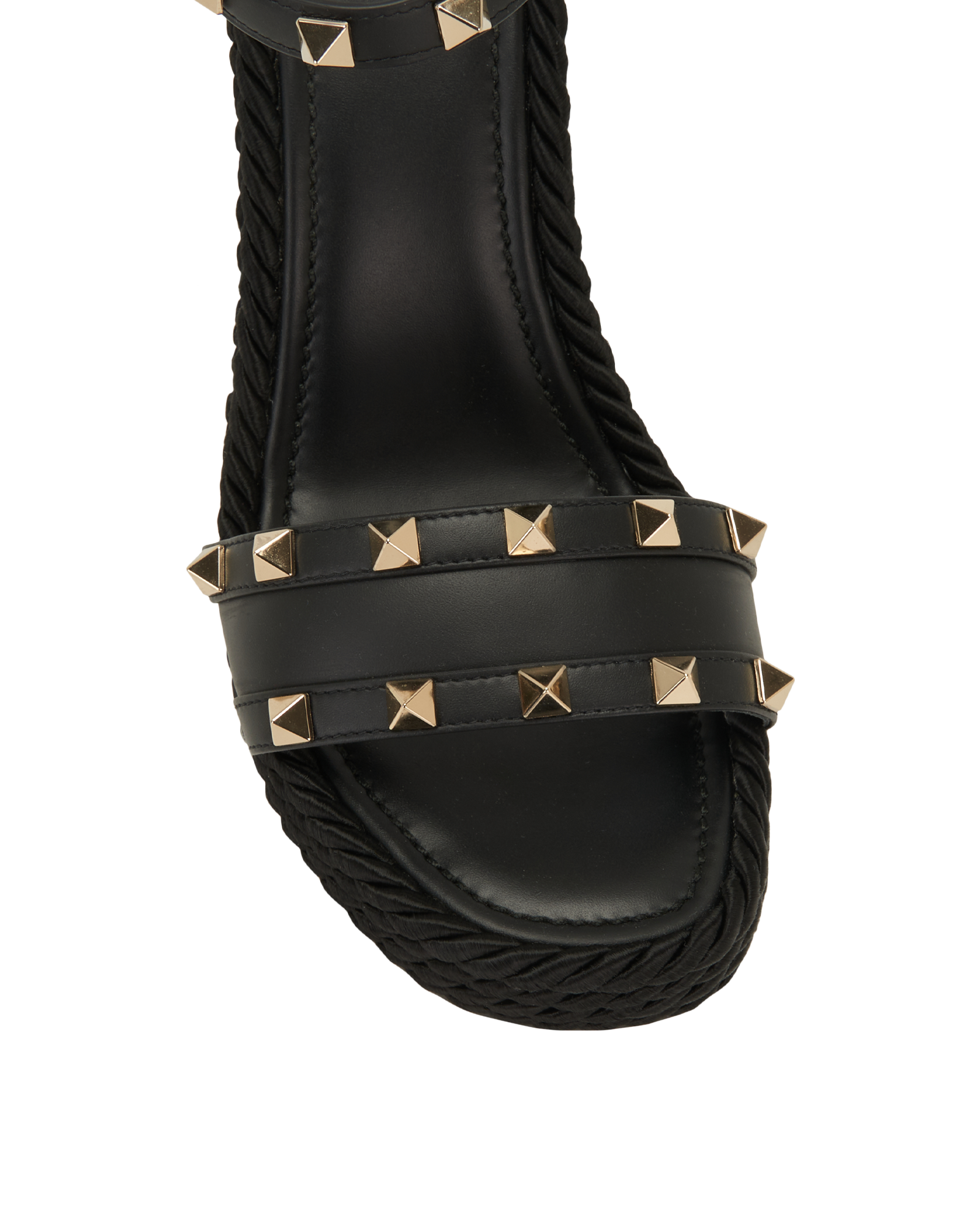Valentino Rockstud Wedges 115, &pound;250, Shoes, Black, Leather, Other view