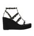Valentino Rockstud Wedges, front view