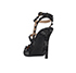 Valentino  Rockstud Crystal Ankle Strap Pumps, back view