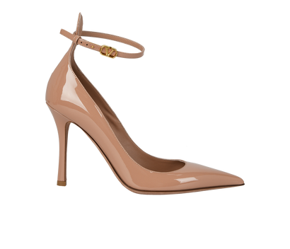 Valentino VLogo 100 Ankle Strap Pumps, front view