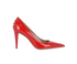 Valentino Rockstud Pumps, £180, Shoes, Red, Patent Leather, Front view