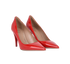 Valentino Rockstud Pumps, £180, Shoes, Red, Patent Leather, Side view