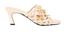 Valentino Rockstud Slides, Leather, White, UK5.5, DB/B, 4*