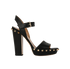 Valentino Garavani Studded Platforms, £210, Shoes, Black, Leather, Front view