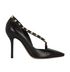 Valentino Nappa Rockstud Cross Strap d'Orsay Heels, front view