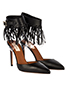Valentino Fringed Ankle Strap Heels, side view