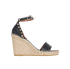Valentino Rockstud Wedges, front view