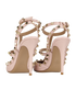 Valentino Rockstud Heeled Sandals, back view
