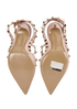 Valentino Rockstud Heeled Sandals, top view