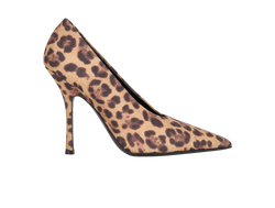 Valentino Leopard Print Heels, Fabric, Black, UK6.5, DB/B, 3*