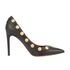 Valentino Coin Embellished Toe Pumps, front view