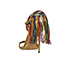 Valentino Rainbow Fringed Sandals, back view