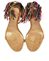 Valentino Rainbow Fringed Sandals, top view