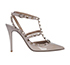 Valentino Rockstud Ankle Strap Pumps, front view