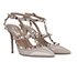 Valentino Rockstud Ankle Strap Pumps, side view