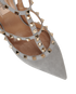 Valentino Rockstud Sling Back 100 Heels, &pound;250, Shoes, Grey, Suede, Other view