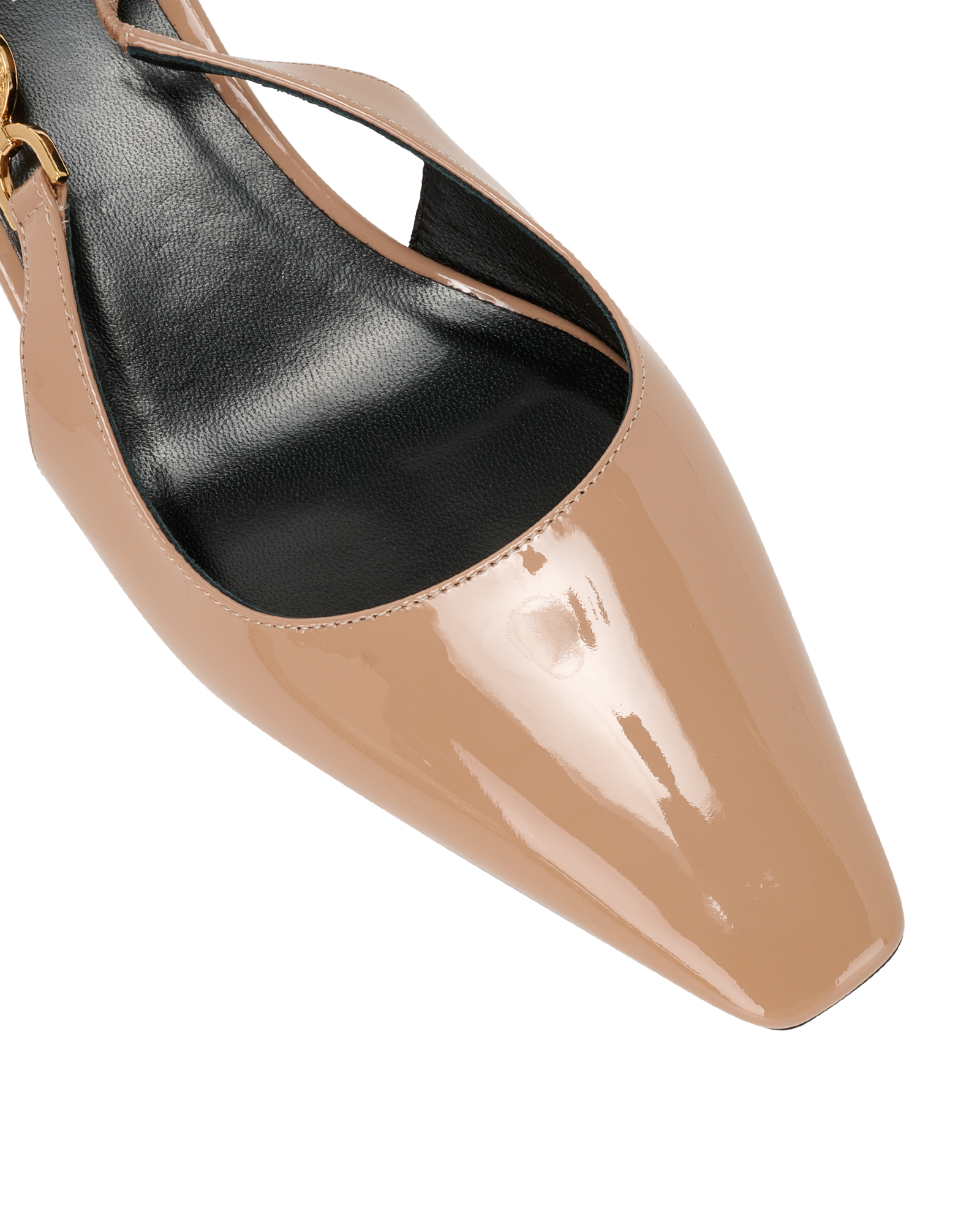 Versace Medusa Slingbacks, &pound;220, Shoes, Brown, Patent Leather, Other view