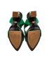 Versace Greek Key Heeled Sandals, top view