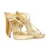 Versace Medusa Fringed Strappy Heels, side view
