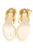 Versace Medusa Fringed Strappy Heels, top view